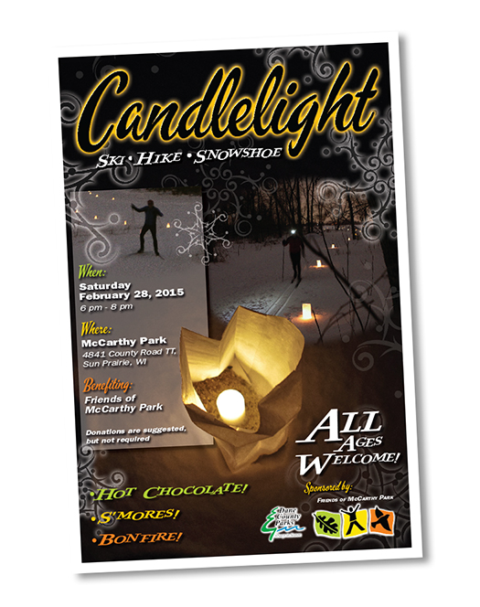 candlelight ski poster